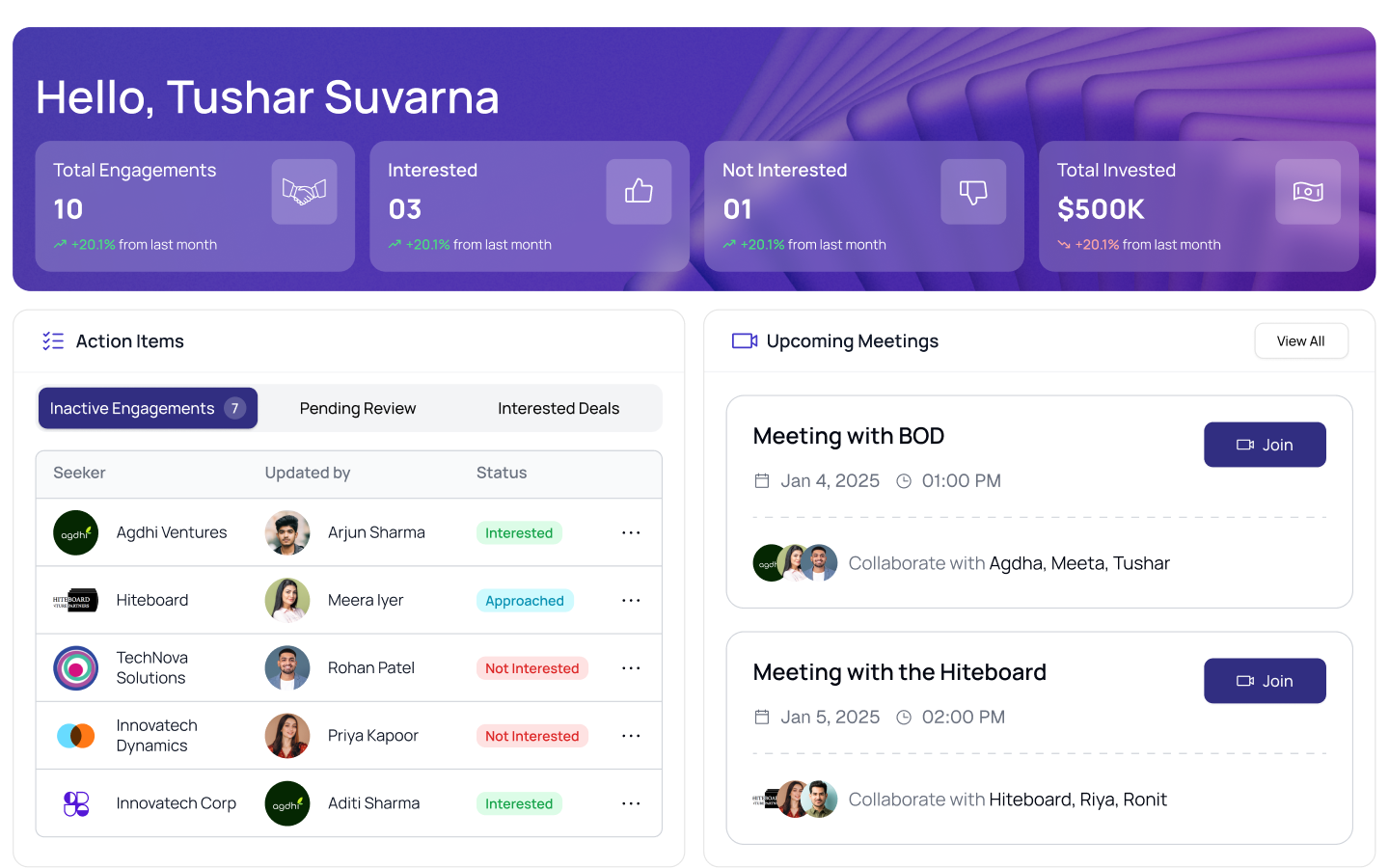 Frame It web interface design